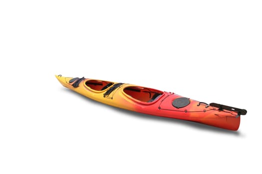 Kayak on white background