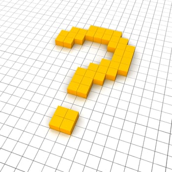 3d question mark