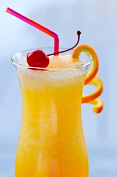 Frozen orange drink