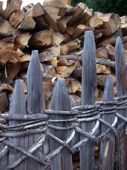 traditional garden fence in South Tyrol