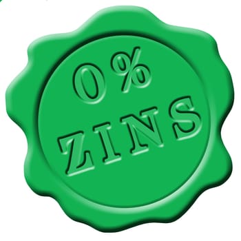 Wax Seal 0 percent interest