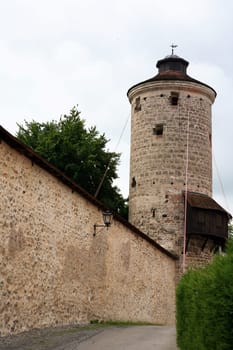 Fortification with thief's tower