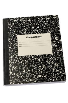 old-fashioned school composition book