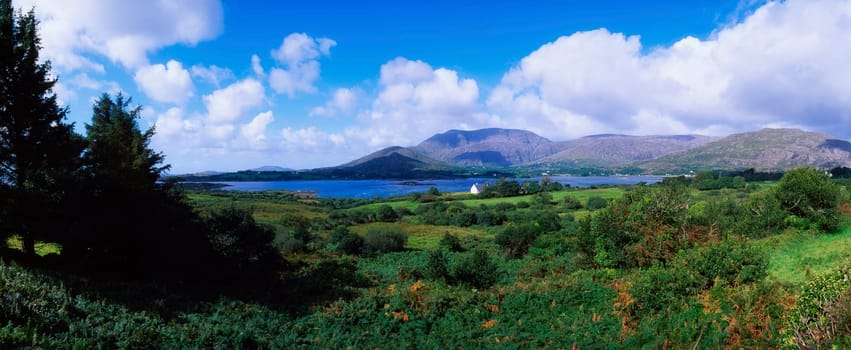 Co Cork, Hungry Hill, Adrigole Harbour & Village, Ireland