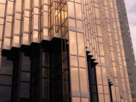 Detail of Royal Bank Plaza, Toronto, Ontario, Canada