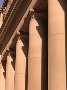 Architectural detail of Union Station, Toronto, Ontario, Canada