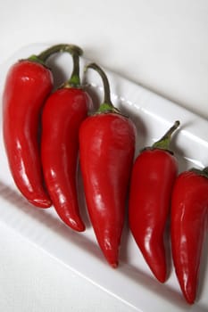 Red hot peppers