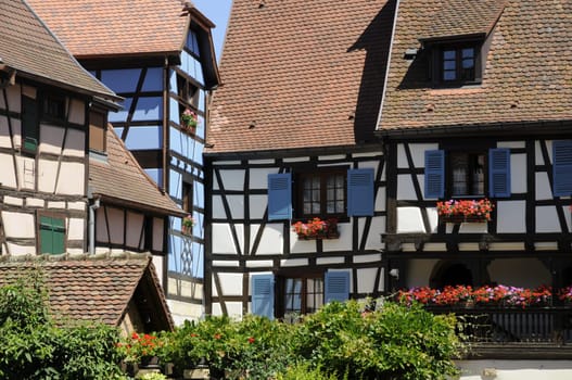 Half-timbered houses in Eguisheim