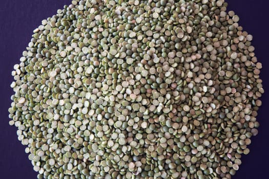 calgary, alberta, canada pile of green lentils