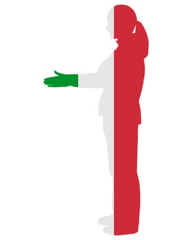 Italian handshake