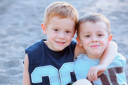 portrait of two young boys