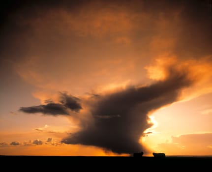 Sunset over Tara, Co Meath, Ireland