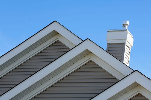 Architectural detail of house gables