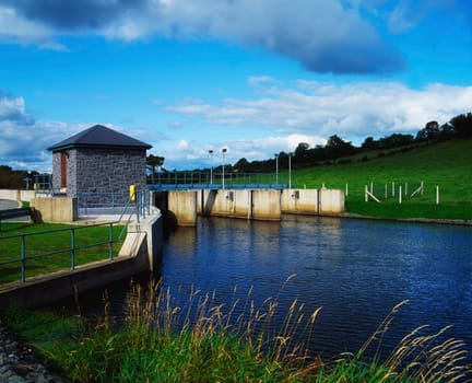 Raised water level of Lough Muckno, Co Monaghan, Ireland