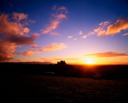 Rock of Cashel at sunset, Co Tipperary, Ireland