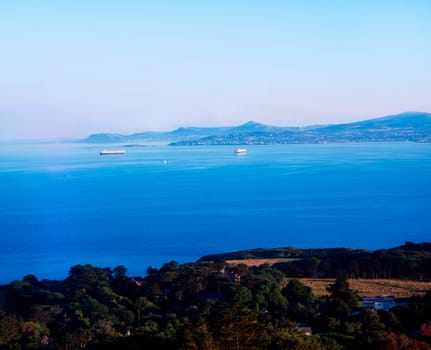 Howth, Dublin Bay, Co Dublin, Ireland  View to Bray Head