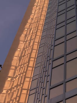 Exterior detail of Royal Bank Plaza, Toronto, Ontario, Canada