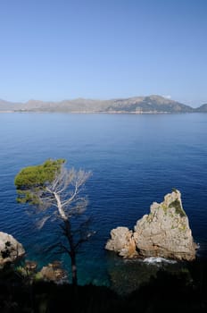 Rocks on the coast of Mallorca