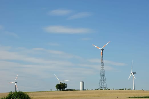 Grain and wind turbine cultivation