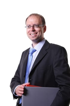 Man with files