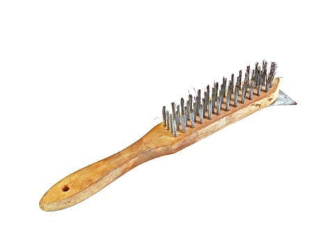 Wire brush on a plain white background.