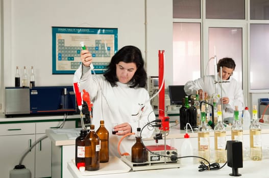 Winery laboratory