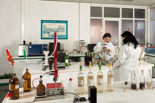 Winery laboratory