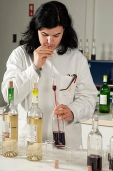 Winery laboratory