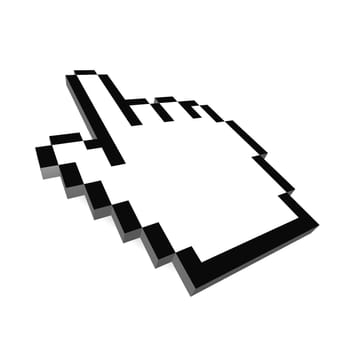 Computer hand cursor 3d