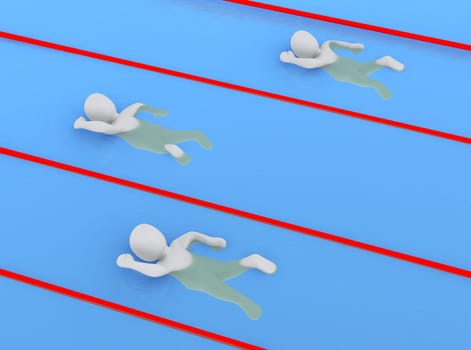 Swimming race