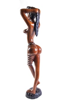 Gambian wood carving on a plain white background.