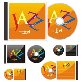 colored CD and case