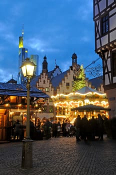 Christmas market on the Frankfurt Römer