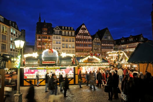 Christmas market at the Frankfurt Römer