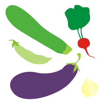 isolated vegetables