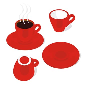 espresso cups and saucers