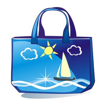 isolated colored bag