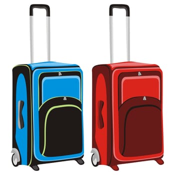 isolated luggage