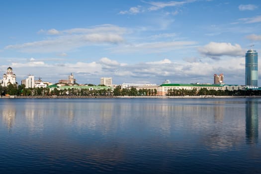 Kind on a city Ekaterinburg from the river
