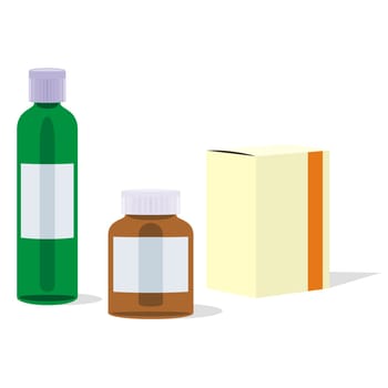 painkillers bottles and boxes