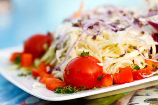 Summer - salad,richly mixed,italian