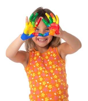 Girl With Finger Paint