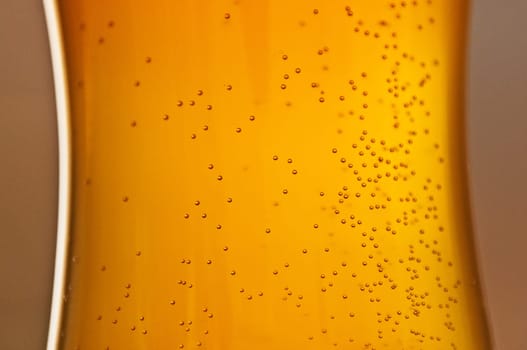 Wheat beer in the evening sun