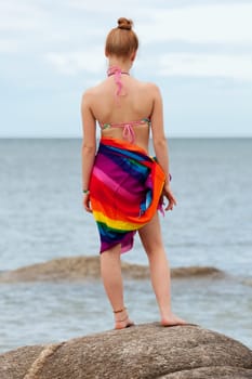Woman on the beach