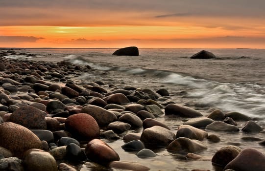 in the evening............