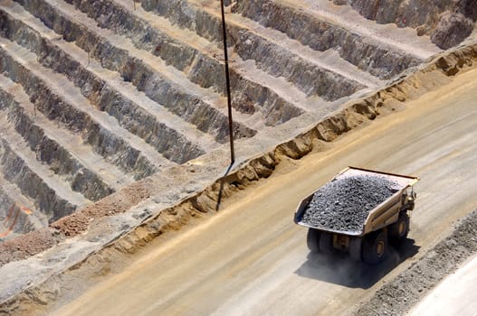 Giant Ore Truck at Bingham Kennecott Copper Mine