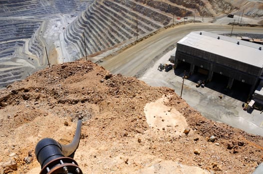 Birds Eye View of Kennecott Copper Mine