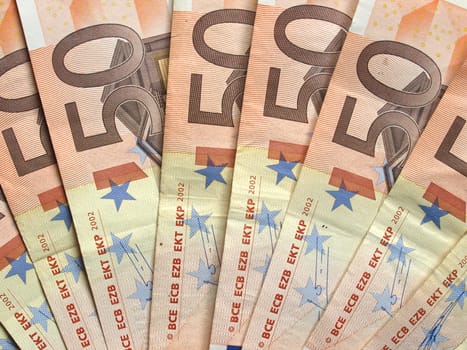 Euro bankonotes background