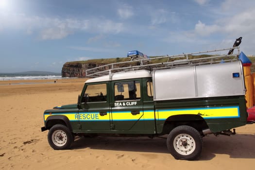 beach side rescue vehicle