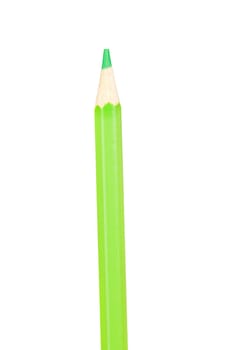 Green pencil vertically